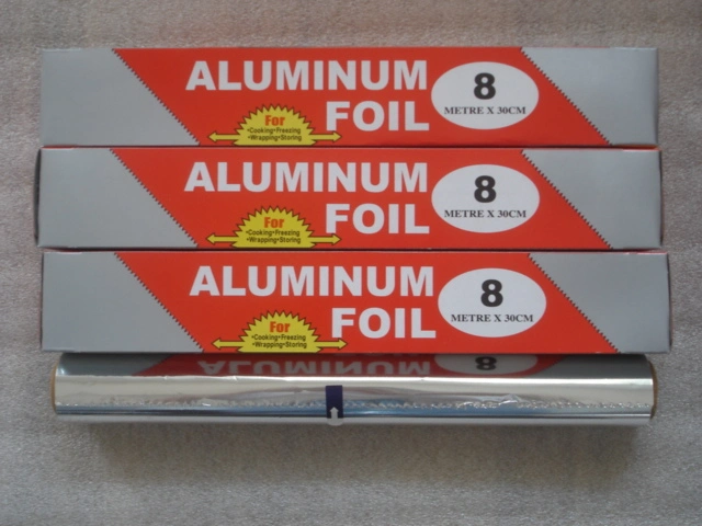 8011 O Household Food Grade 3-300m Heavy Duty Aluminium Foil Roll