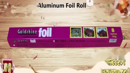 8011 Customized Soft Aluminium Foil in Roll Type Used in Kitchen 