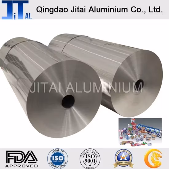 Double Zero Aluminum /Aluminium Foil Jumbo Roll for Food Flexible Packaging