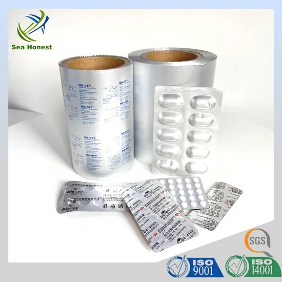 Hot Sale 0.02mm 0.03mm Pharma Packaging Seal Flexible Packaging Aluminium Foil 
