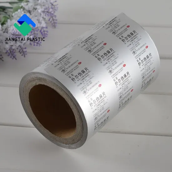 Jiangtai Ptp Printed/Unprinted Aluminum Blister Foil for Pharma Packing Alu Foil Roll Pharmaceutical Packaging Aluminum Foil Film 