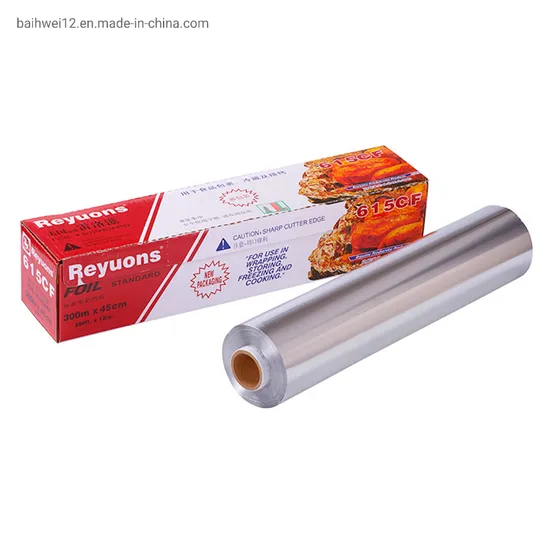 Manufacturer Food Grade Aluminum Foil Raw Material Double Side Coating 