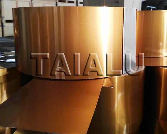 8011 Gold Lacquer Aluminum Foil Coil for Flip Tear off Cap 