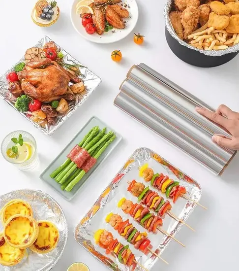 Wholesale Price Kitchen Food Use Aluminum Foil Roll with Flexible Size 